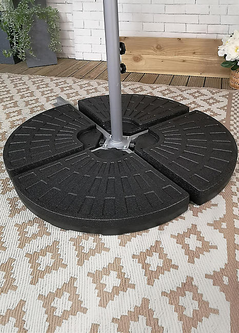 Round Cantilever Parasol Base Weights Set of