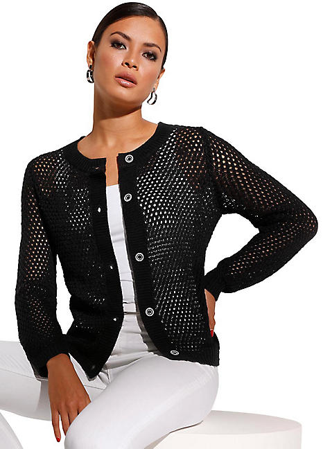 mesh cardigan