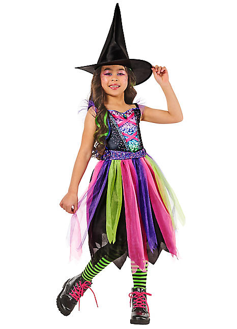 Bright-Night Witch Costume Dress for Girls Bright-Night Witch Costume Dress for Girls