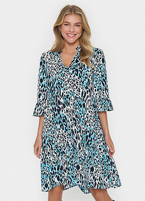 Saint Tropez Eda SZ Animal Print Midi Dress Freemans