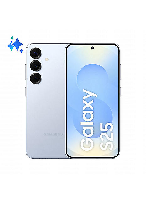Samsung Galaxy S25 5G 256GB AI SIM Free Mobile Phone - Icy Blue