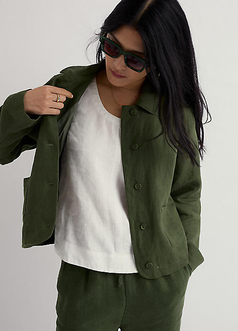 Seasalt Cornwall Arame Linen Jacket | Freemans