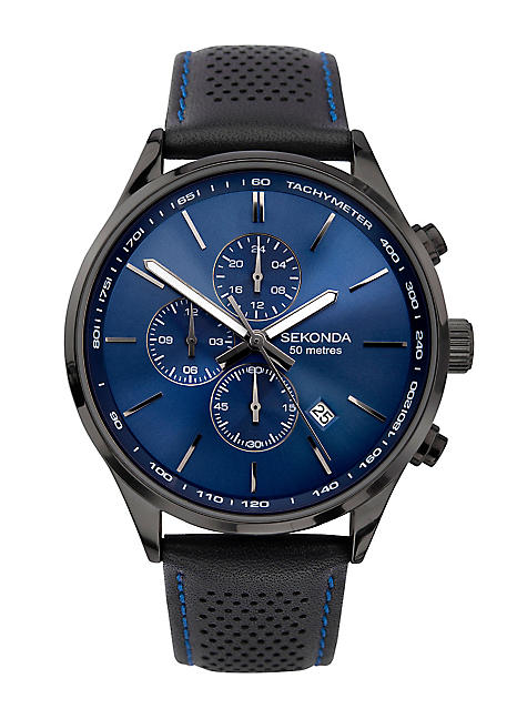 Sekonda black clearance ion gents watch