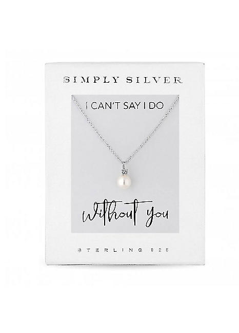 Simply silver deals necklace