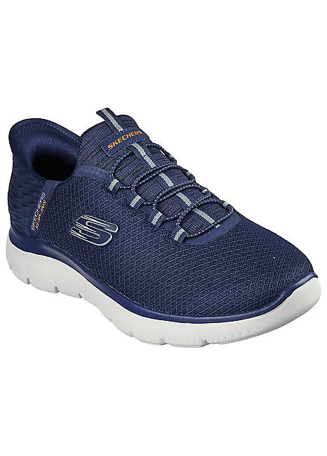 Skechers mens low on sale key power trippin trainers