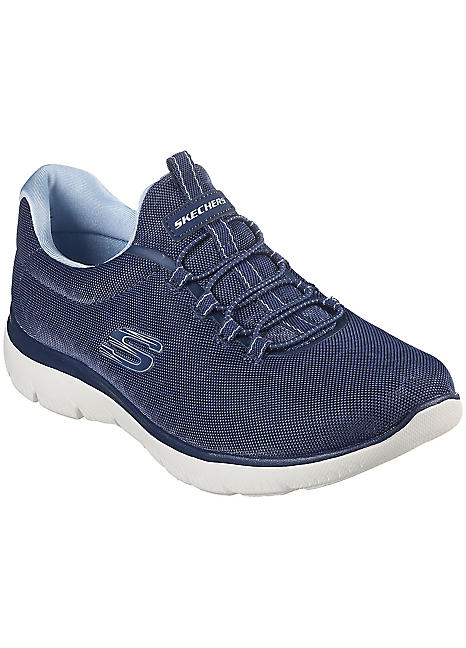 Skechers mesh memory hot sale foam