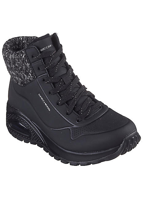 Skechers Synergy Skechers Ladies Black Ankle Boots Skechers