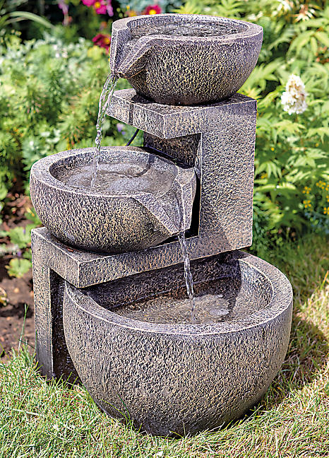 Solar Powered Genoa Cascade Fountain | Freemans