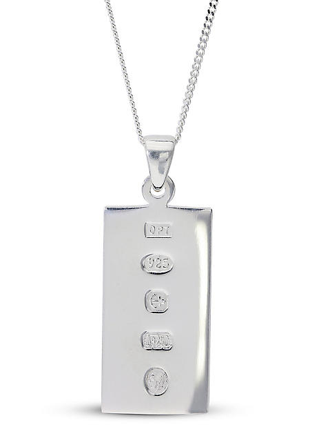 Silver sale ingot pendant