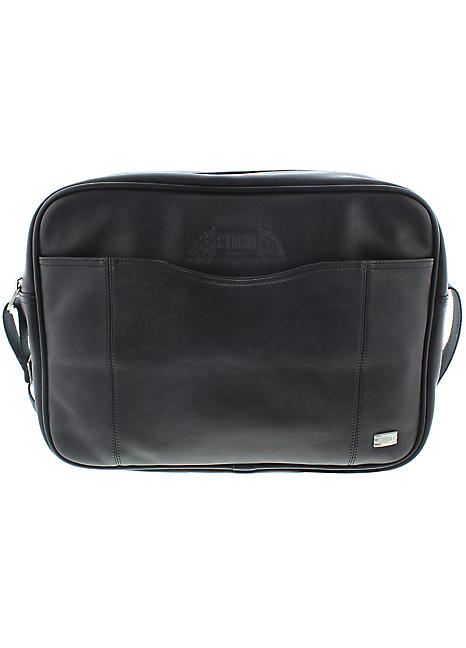 STORM London Men s Runway Black Messenger Flight Bag Freemans