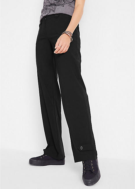 Straight Bengaline Trousers by bonprix 