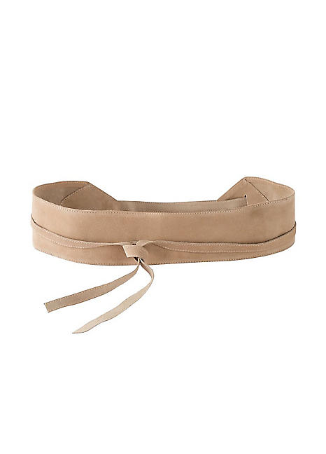 suede obi belt