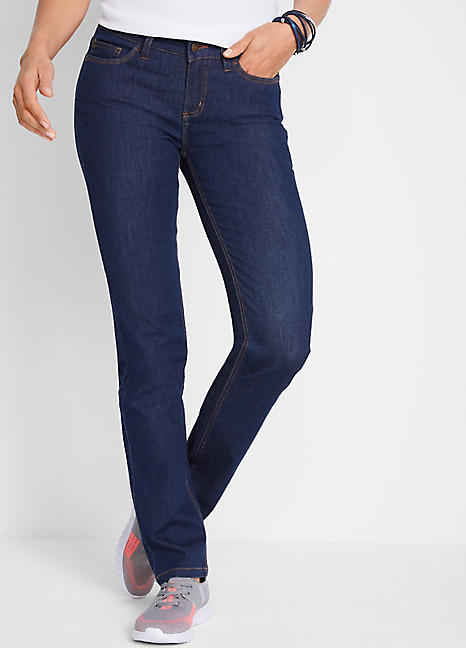 stretchy straight jeans