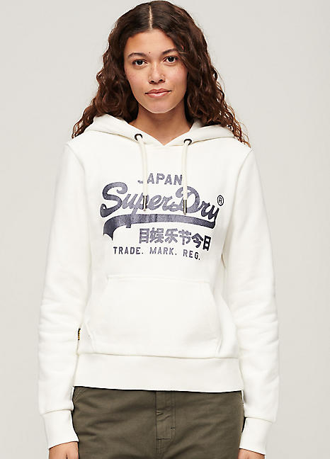 Superdry 1994 metallic hoodie on sale