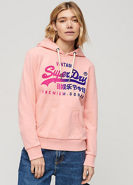 Superdry peach hoodie sale