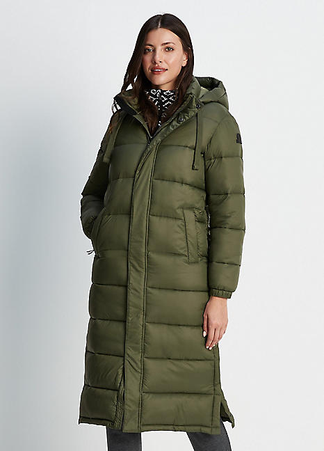 Tog 24 Long Khaki Jacket TOG24 Cautley Women's Long Padded