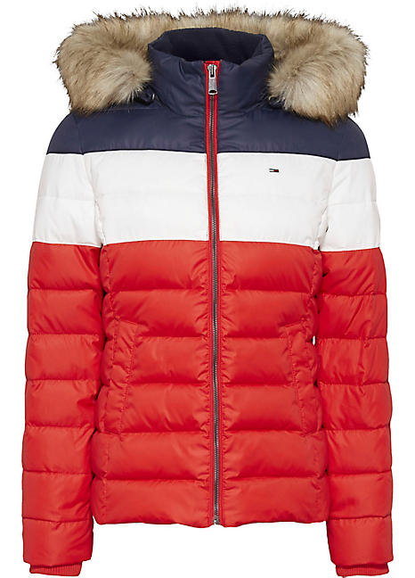tommy jeans quilted coat