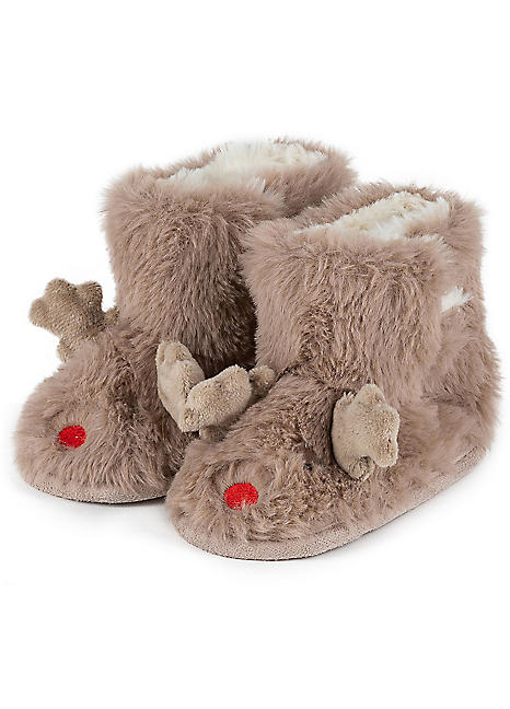 Christmas bootie hot sale slippers