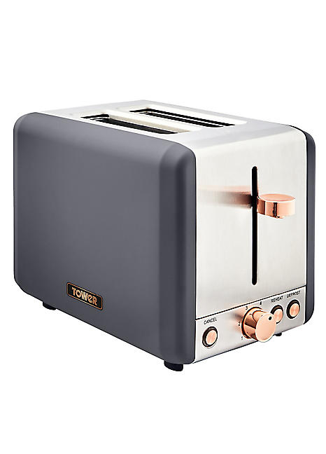 Rose Gold Tower Grey Kettle And Toaster Set Tower Cavaletto