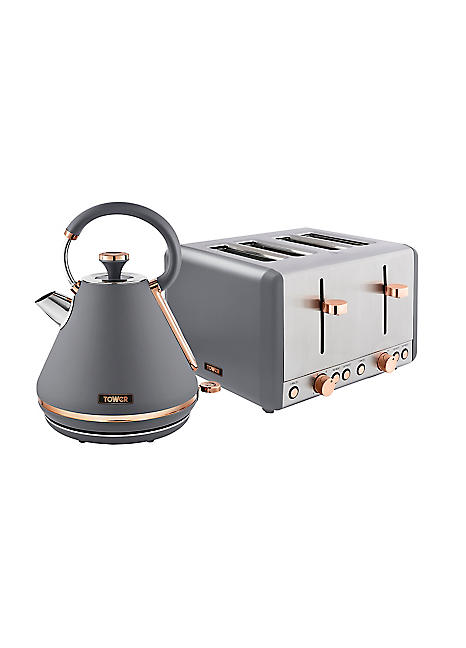 Tower Cavaletto Kitchen Set: Rapid Boil Kettle Slice