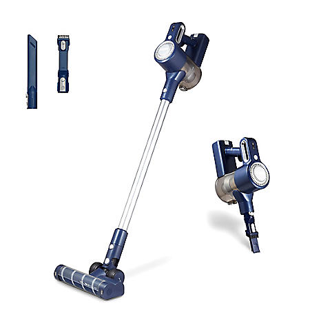 Tower T513008 VL35 Cordless 3 in 1 Vacuum Cleaner with HEPA Filter Anti Tangle Floor Head 1L 22.2V Dark Blue Silver Freemans