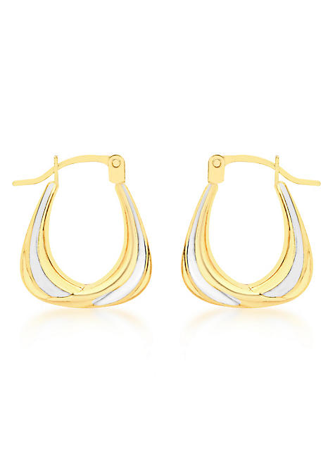 Yellow gold sale creole earrings