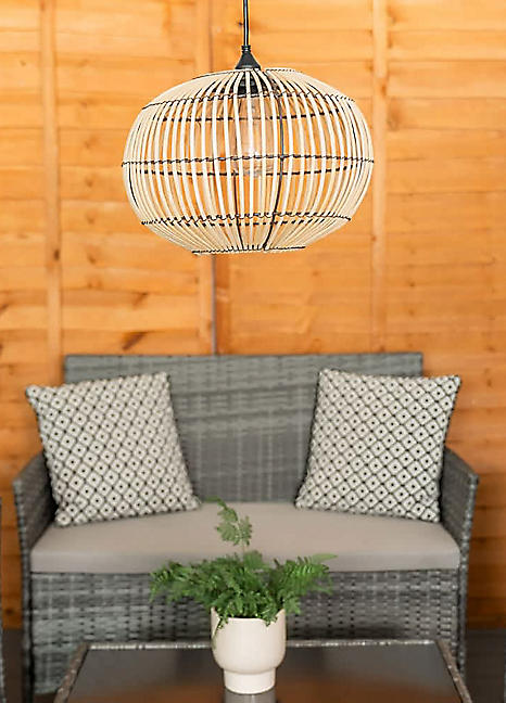 ValueLights Solar Bamboo Hanging Pendant | Freemans
