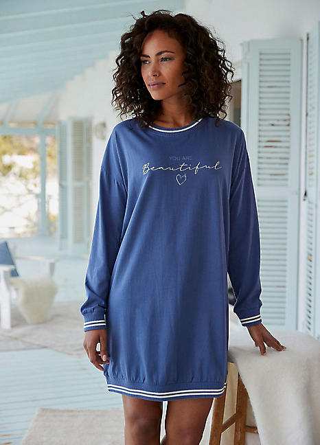 Vivance Dreams Long Freemans | Sleeve Nightgown