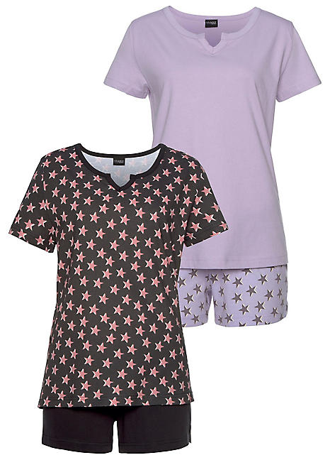 Vivance Dreams Pack of 2 Short Pyjamas