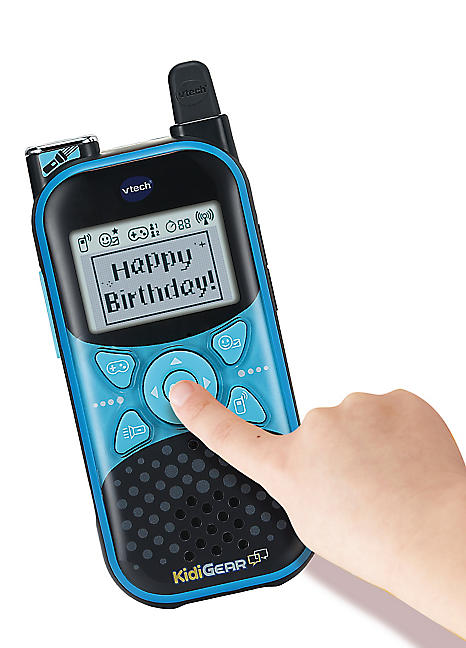 VTech KidiTalkie (80-518564) - Set Di 2 Walkie Talkie Per Bambini Con Display, Giochi E Portata 200m