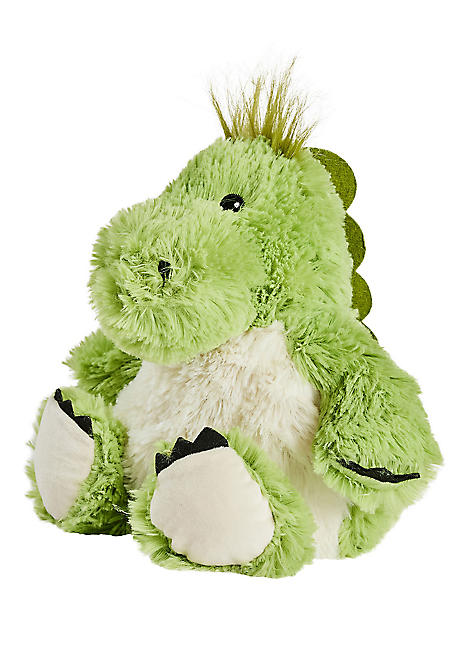 Warmies® Green Dinosaur, Fully Heatable Soft Toy Scented with French Lavender Warmies® Green Dinosaur, Fully Heatable Soft Toy Scented with French Lavender