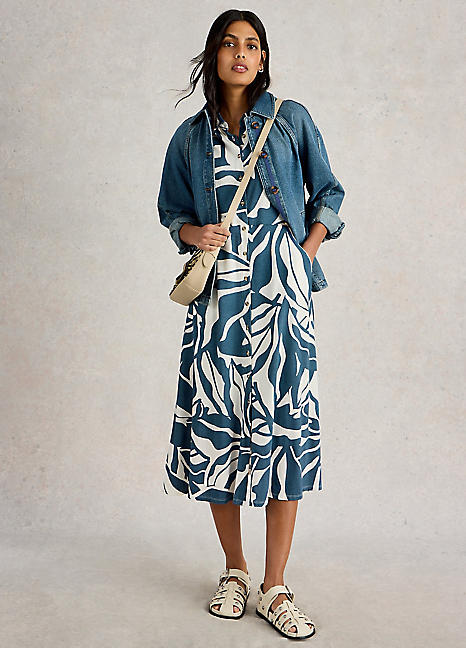 White Stuff Rua Jersey Shirt Dress