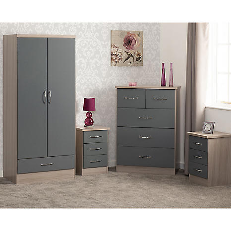 Wardrobe and chest of deals drawers set