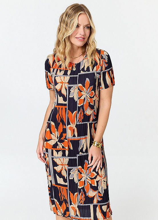 Izabel-London-Floral-Pleated-