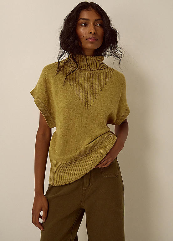 Monsoon Fay High Neck Knit Tank Top | Freemans
