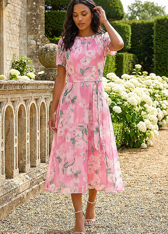 Roman-Floral-Print-Pleat-Neck-