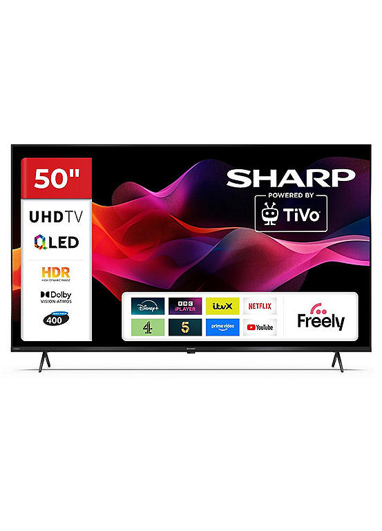Sharp 50HM5245K 50 Inch 4K Ultra HD TiVo Smart QLED TV | Freemans
