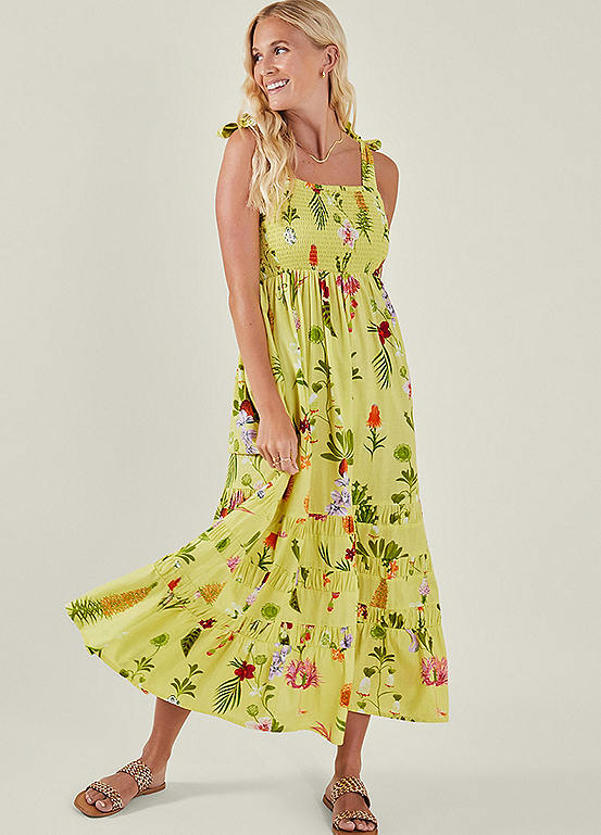 Accessorize Botanical Print Maxi Dress Freemans