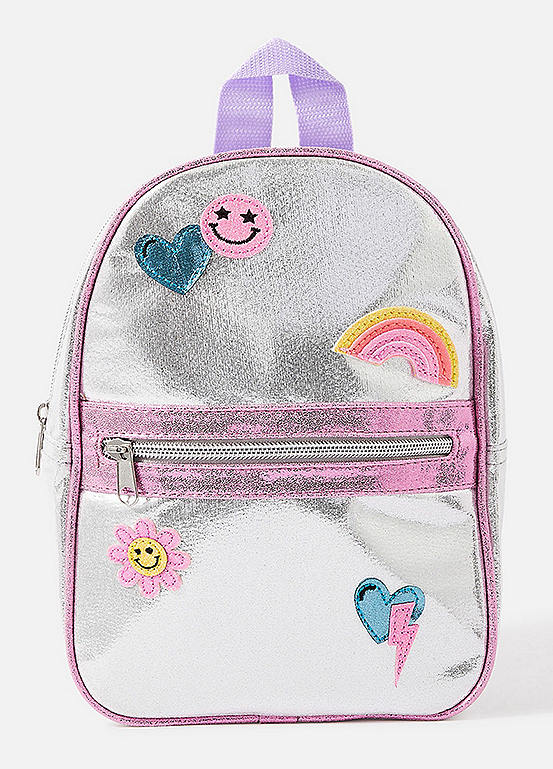 Accessorize Girls Emoji Badge Backpack | Freemans