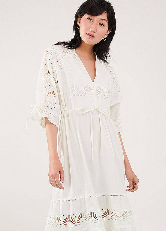 Accessorize Mixed Shell Broderie Dress Freemans