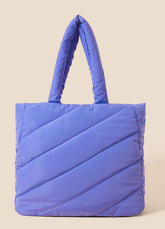 Accessorize Quilted Shopper Bag in Recycled Nylon Freemans