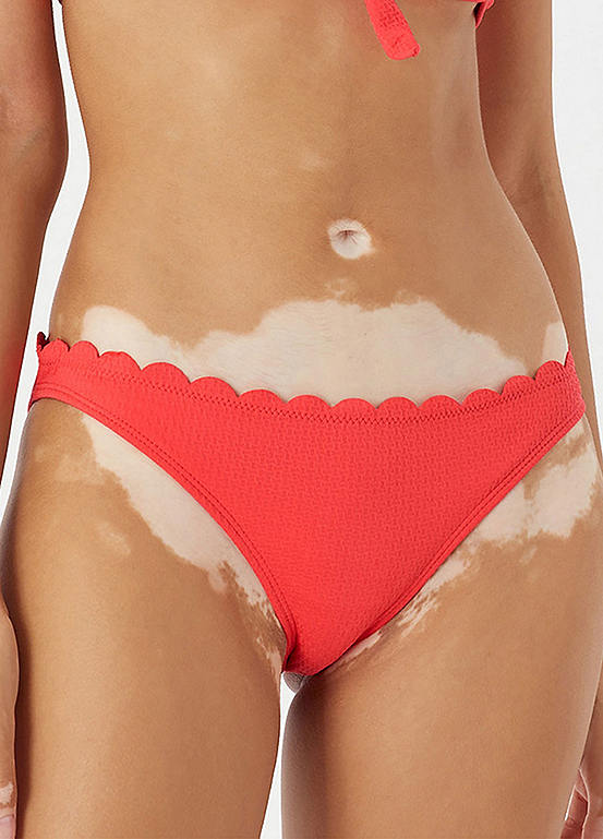 Accessorize Scallop Trim Bikini Briefs Freemans