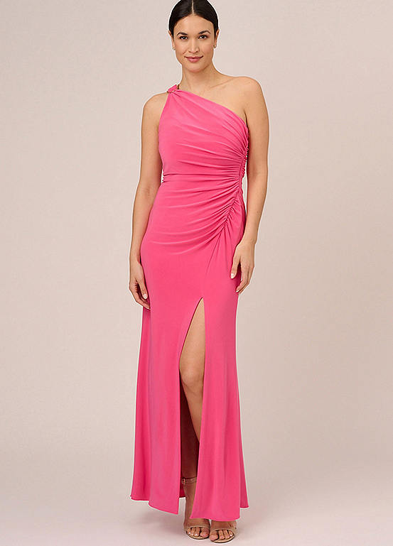 Adrianna Papell One Shoulder Jersey Gown | Freemans