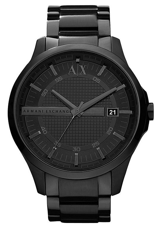 Armani Exchange Mens All Black Bracelet Watch | Freemans