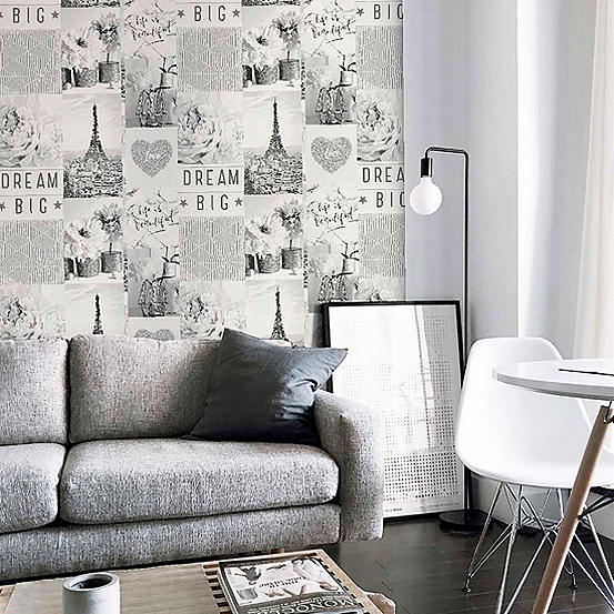 Arthouse Life Is Beautiful Mono Wallpaper Freemans