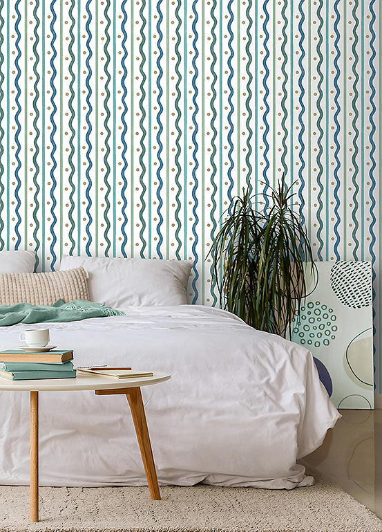 Arthouse Squiggle Stripe Wallpaper Freemans arthouse-squiggle-stripe-wallpaper-freemans