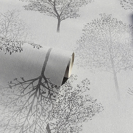 Arthouse Wonderland Mono Wallpaper Freemans