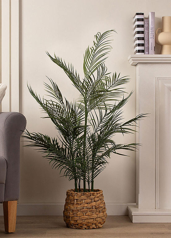 Artificial/Faux Palm Tree in Basket Woven Pot | Freemans