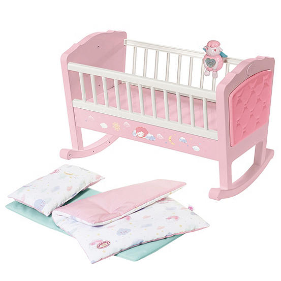 Baby Annabell Sweet Dreams Rocking Dolls Crib Freemans