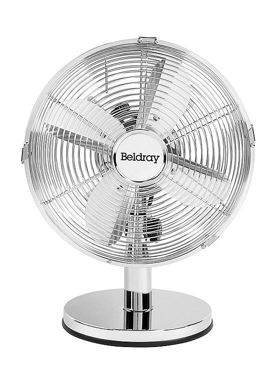 Beldray 10 Inch Desk Fan - Chrome